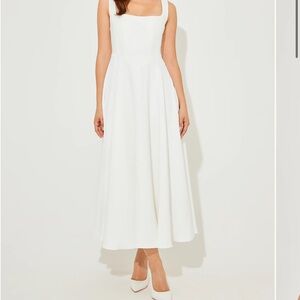 Odd Muse Square Neck Midi Dress